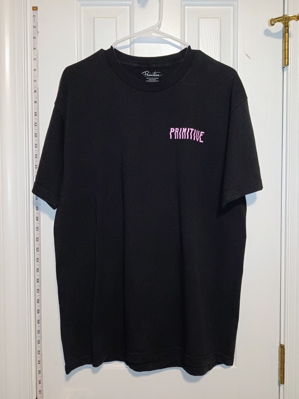 Primitive - Men's Black & Pink Gradient Logo Graphic T-Shirt - Sz L